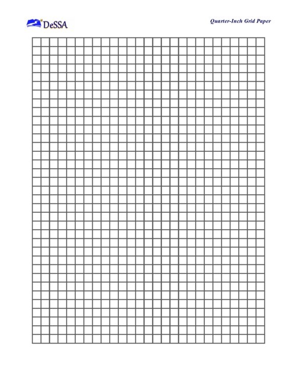 1 Inch Printable Graph Paper