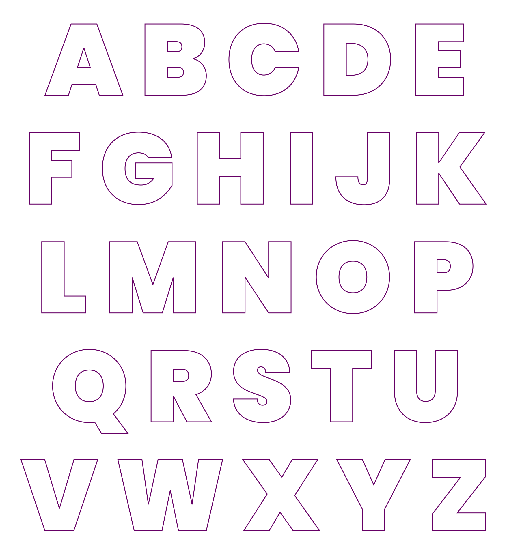 10 Best Big Printable Cut Out Letters PDF For Free At Printablee 