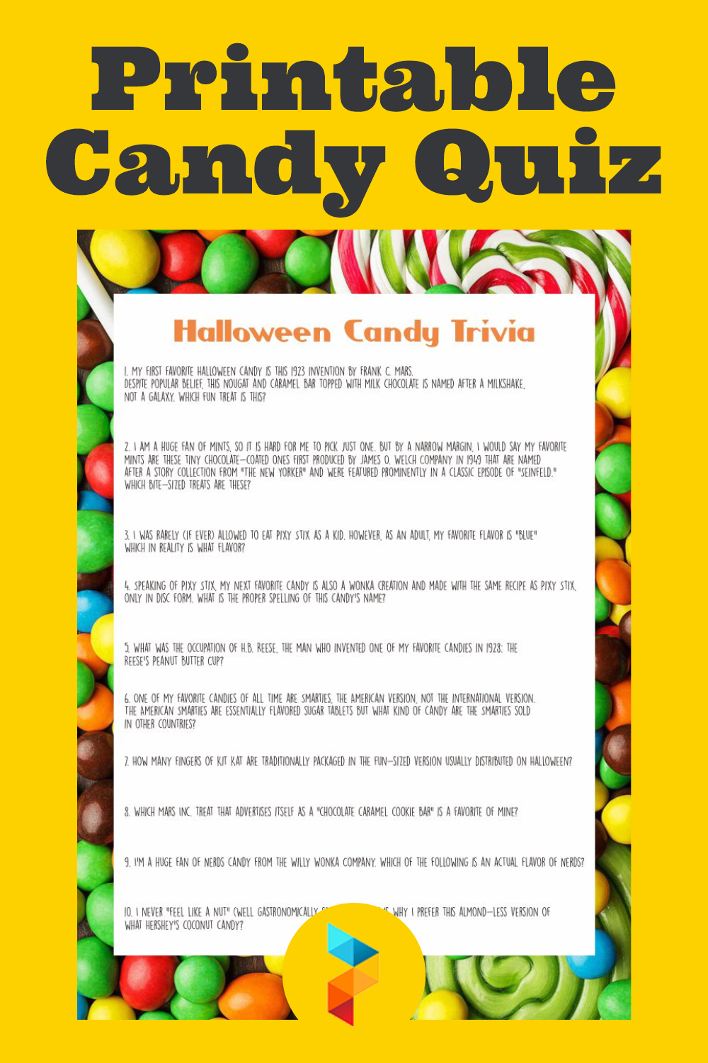 10 Best Free Printable Candy Quiz PDF For Free At Printablee