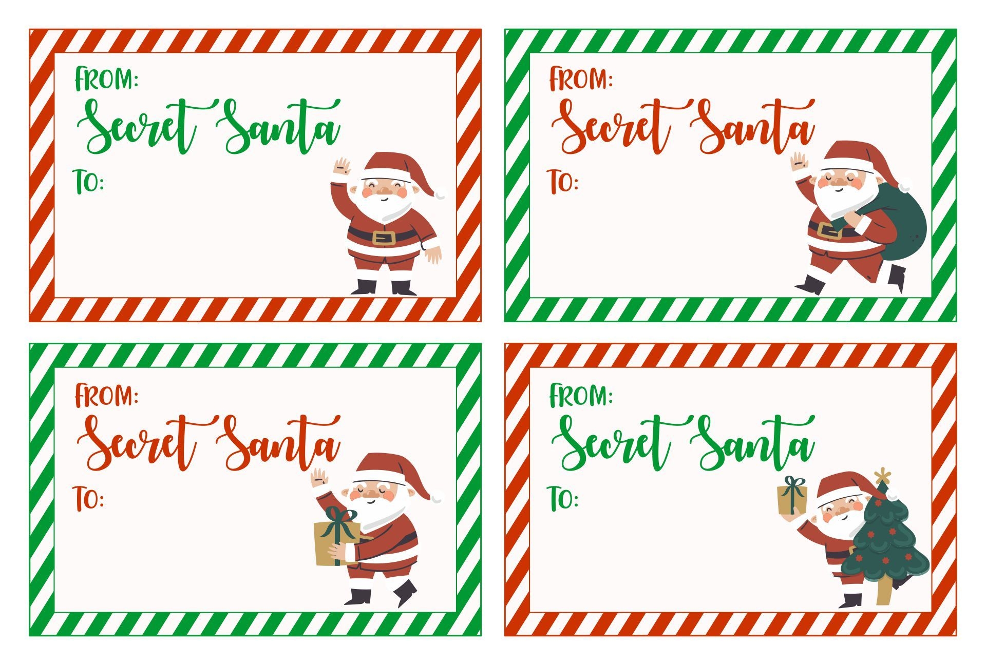 Free Printable Santa Gift Tags