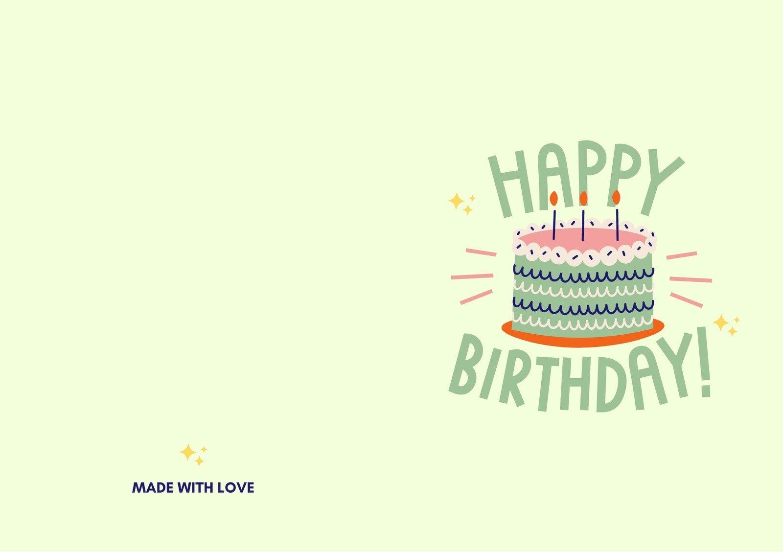 10 Best Printable Folding Birthday Cards Printableecom Free Printable