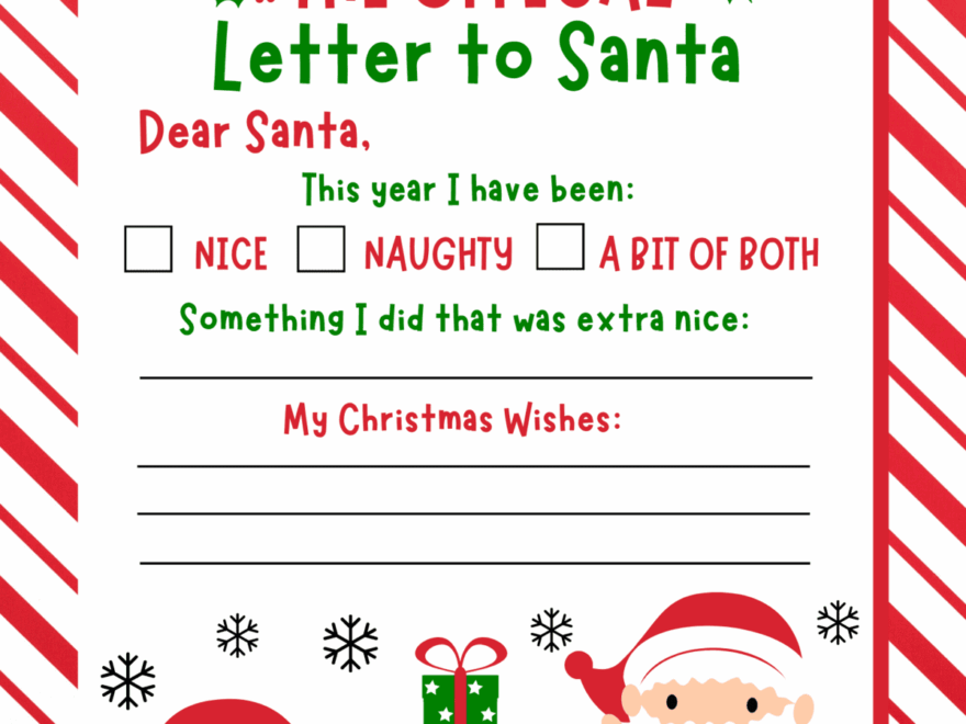 10 Free Printable Letters To Santa Templates Prudent Penny Pincher