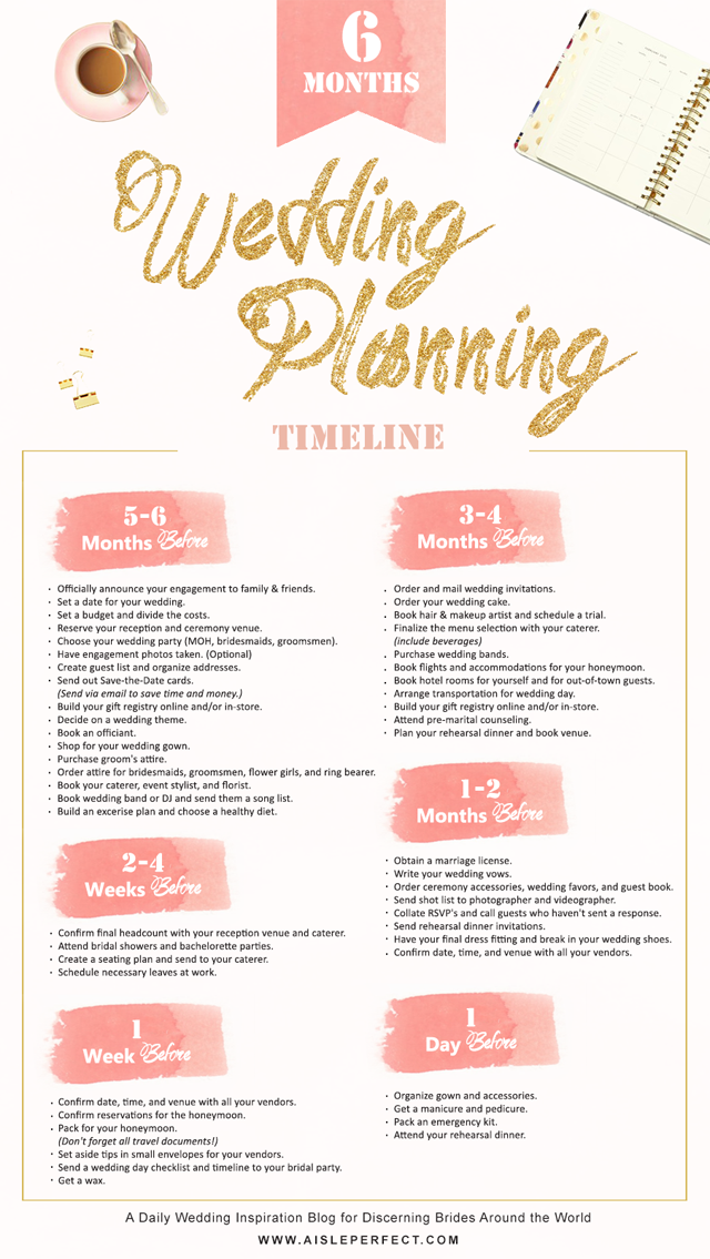 10 Printable Wedding Checklists For The Organized Bride