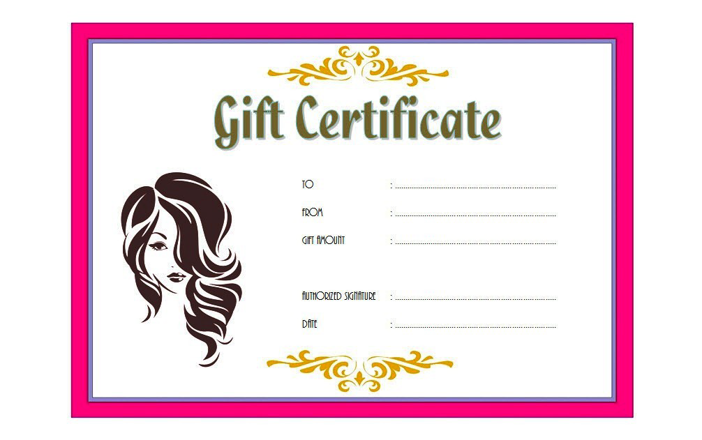 10 Salon Gift Certificate Template Free Printable Designs