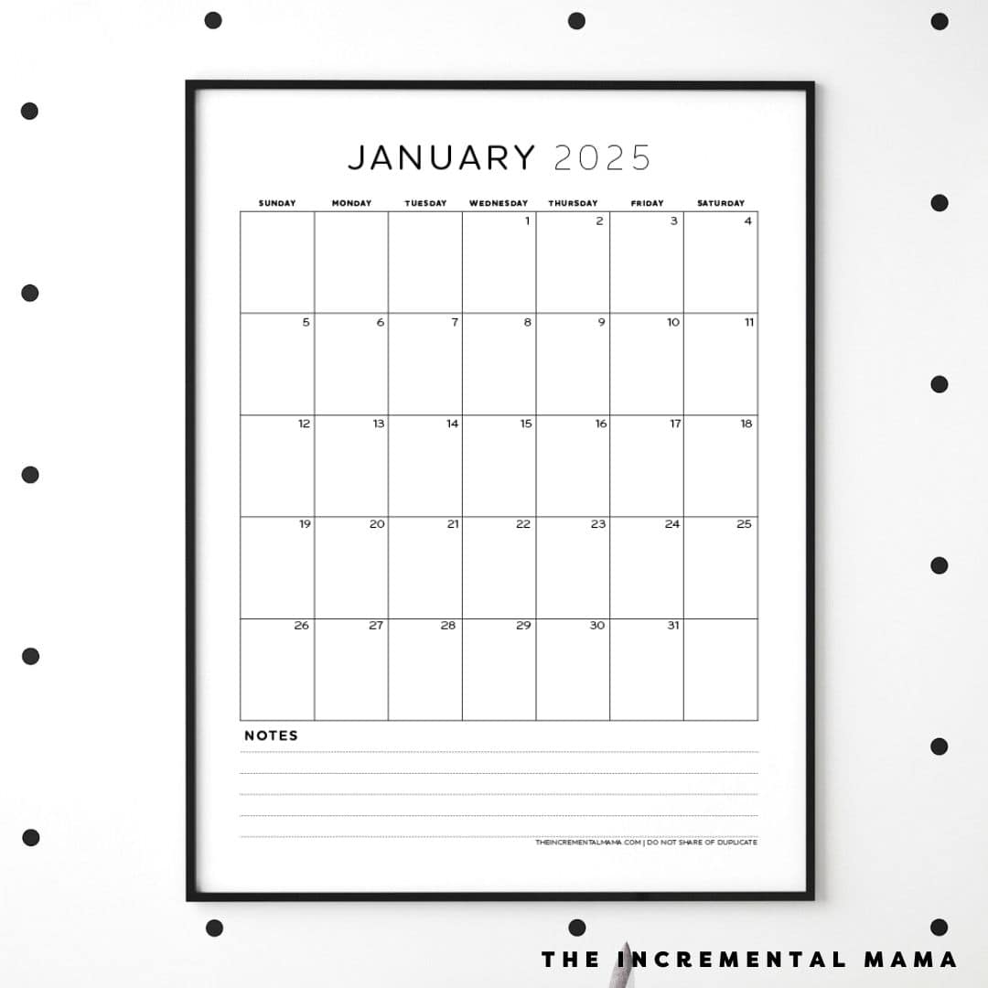 12 Free Printable One Page Yearly Calendars 2025 2026 2027 The 