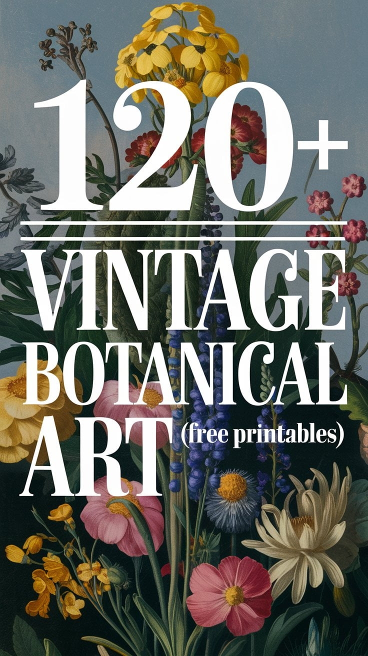 120 Free Vintage Botanical Printables Unleash Your Creativity 