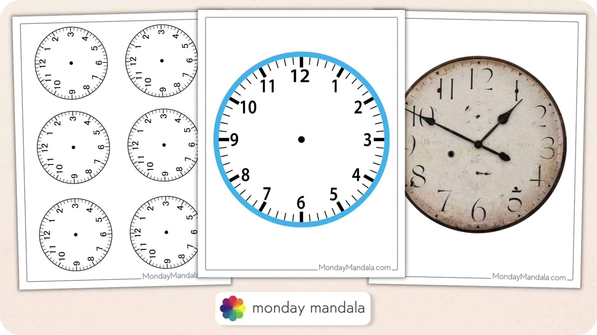 Printable Cd And Dvd Clock Faces