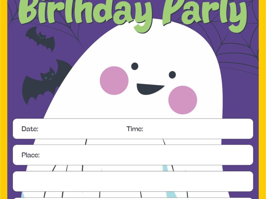 15 Best Halloween Birthday Invitations Printable PDF For Free At Printablee