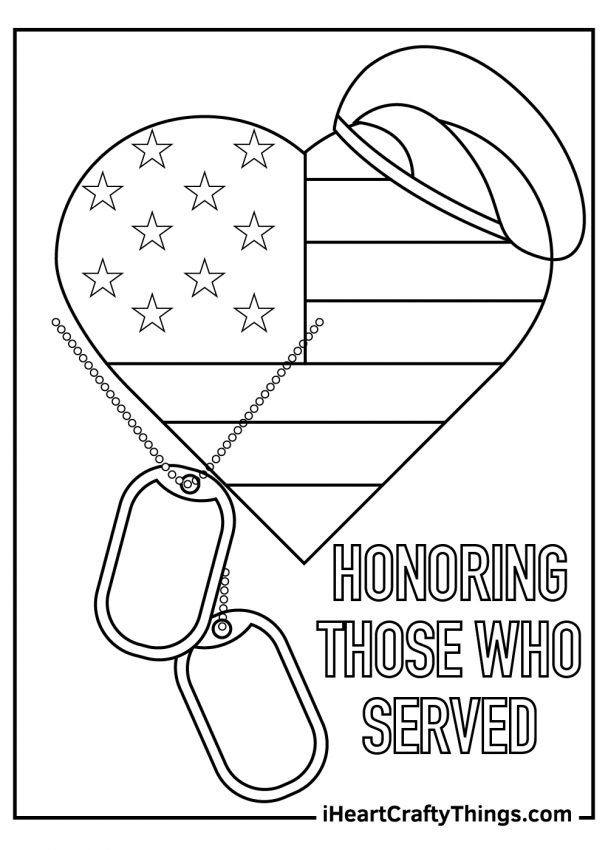 Veterans Day Coloring Sheets Printables