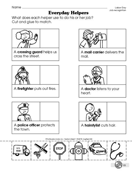 17 Free Printable Worksheets Community Helpers Preschool Free PDF At