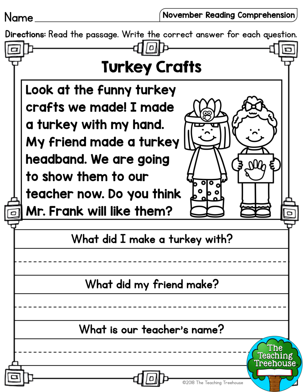Free Printable 1St Grade Reading Worksheets