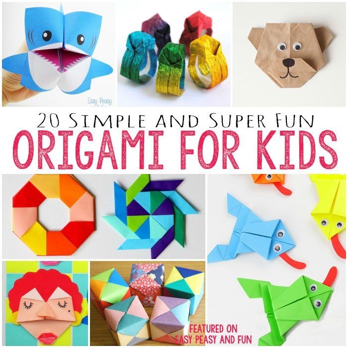 20 Cute And Easy Origami For Kids Origami Easy Easy Origami For 