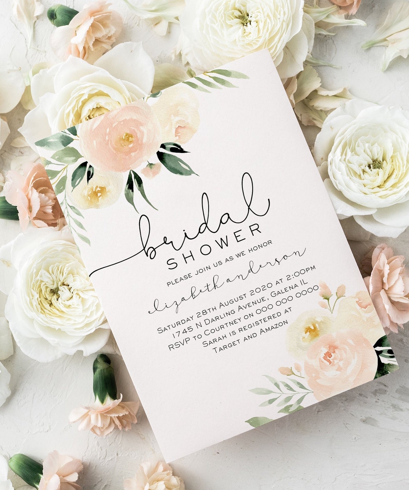 Free Printable Bridal Shower Invites