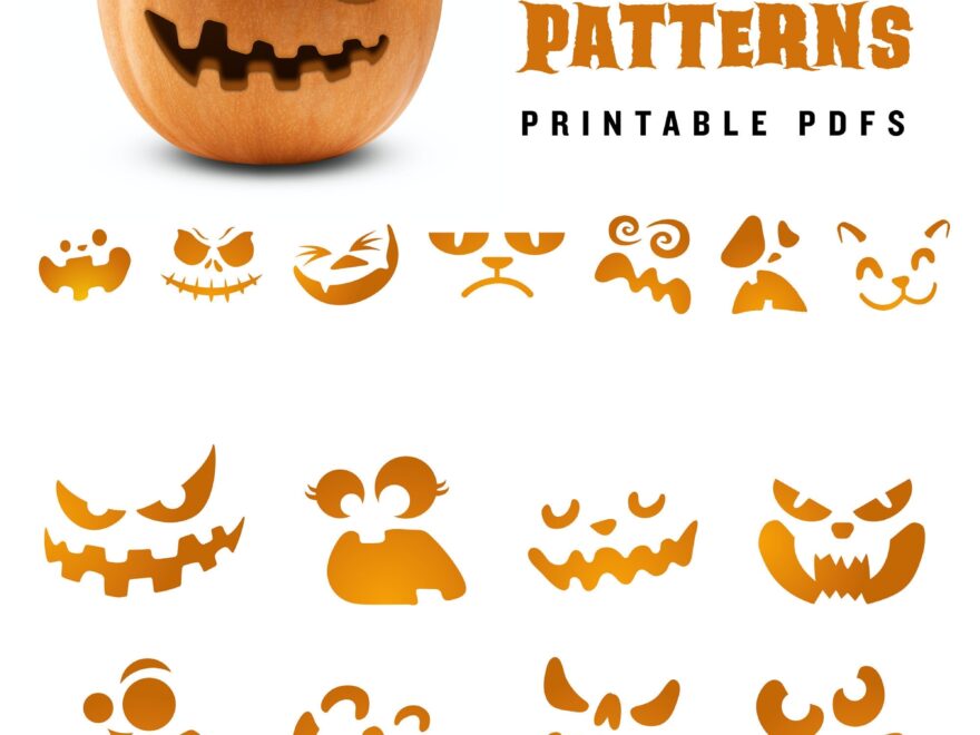 20 Printable Jack o lantern Pumpkin Carving Patterns For Etsy UK