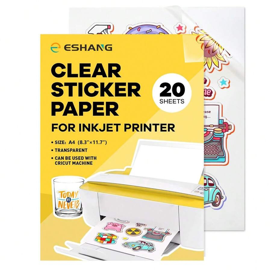 Clear Printable Vinyl Sticker Paper