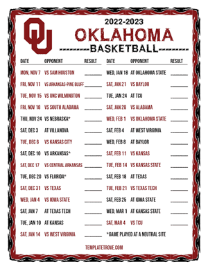 2022 2023 College Basketball Schedules Big 12