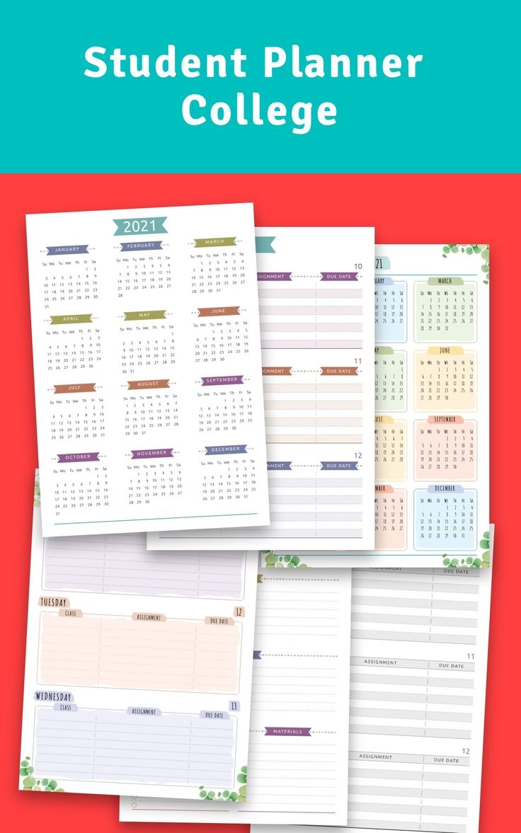 2024 2025 Student Planner Printable Template School Planner Weekly 
