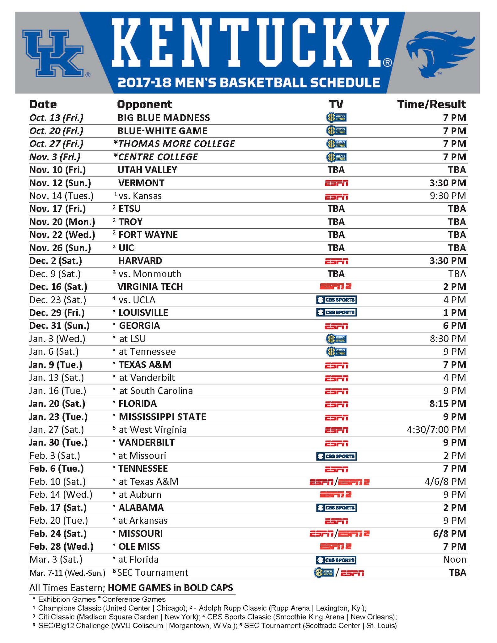 2025 2025 Kentucky Basketball Schedule Jackson M Littlejohn