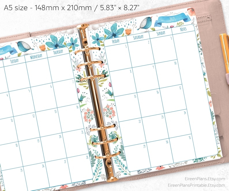 2025 A5 Calendar Printable Michael S Miller