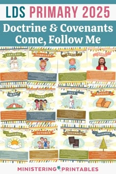 2025 Primary Complete Printable Kit For Doctrine And Covenants Come 
