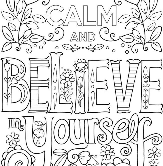 21 Printable Motivational Coloring Pages For Kids Happier Human