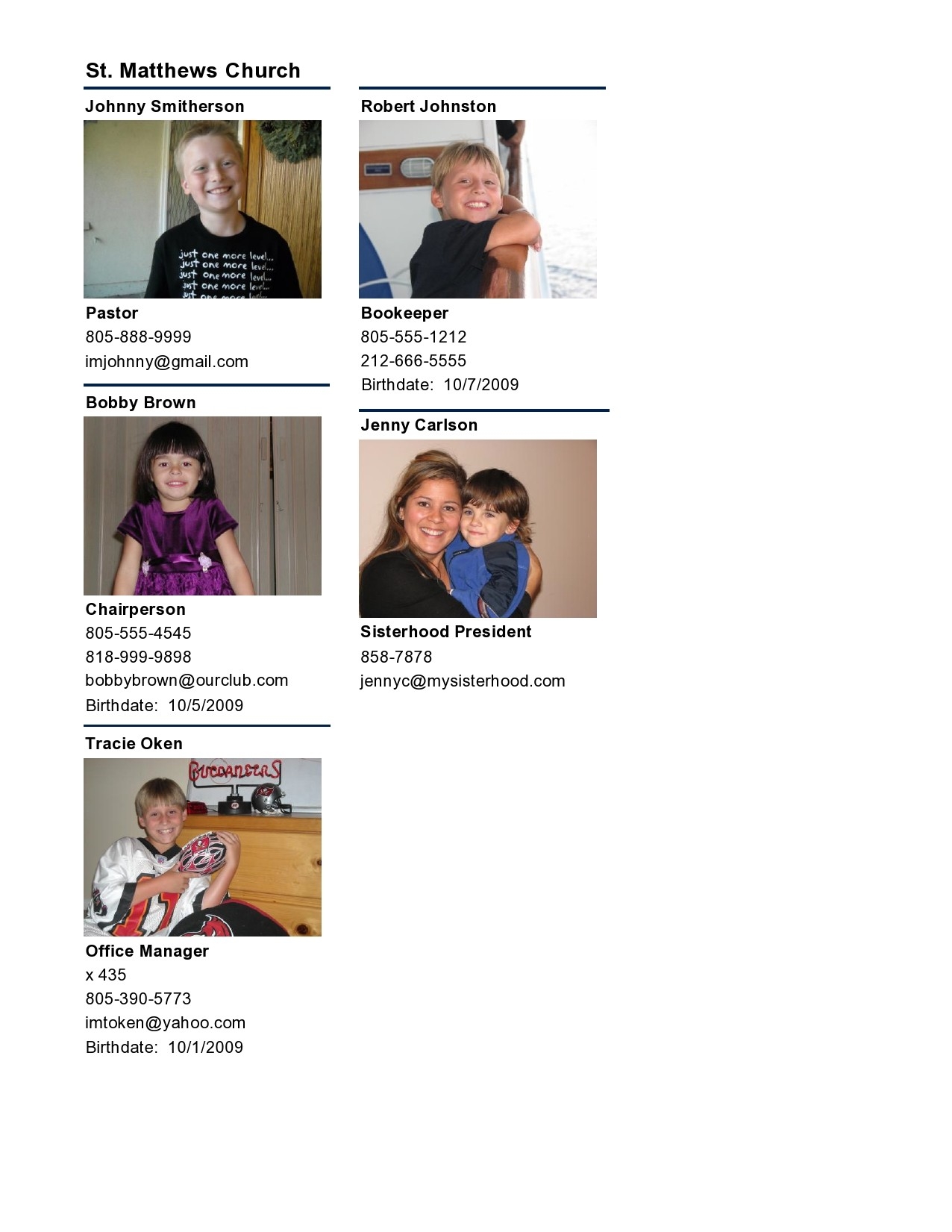 22 FREE Church Directory Templates Examples TemplateLab