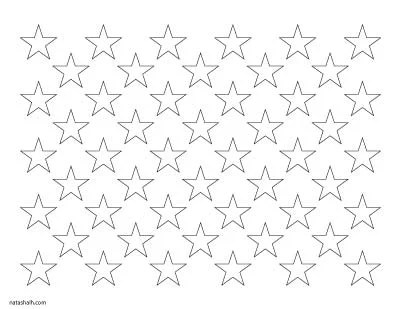 American Flag Star Stencil Printable