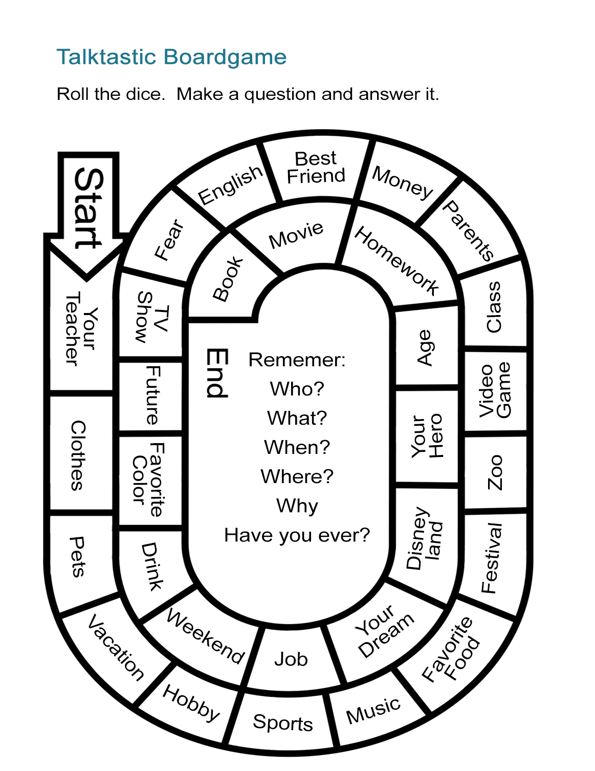 Esl Games For Adults Printable