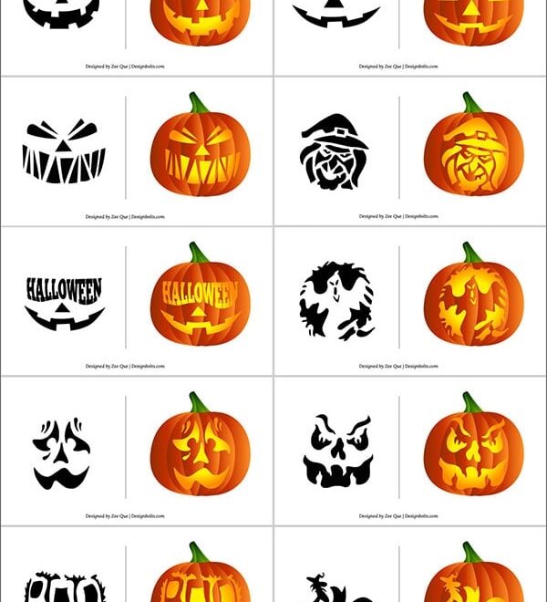 290 Free Printable Halloween Pumpkin Carving Stencils Patterns
