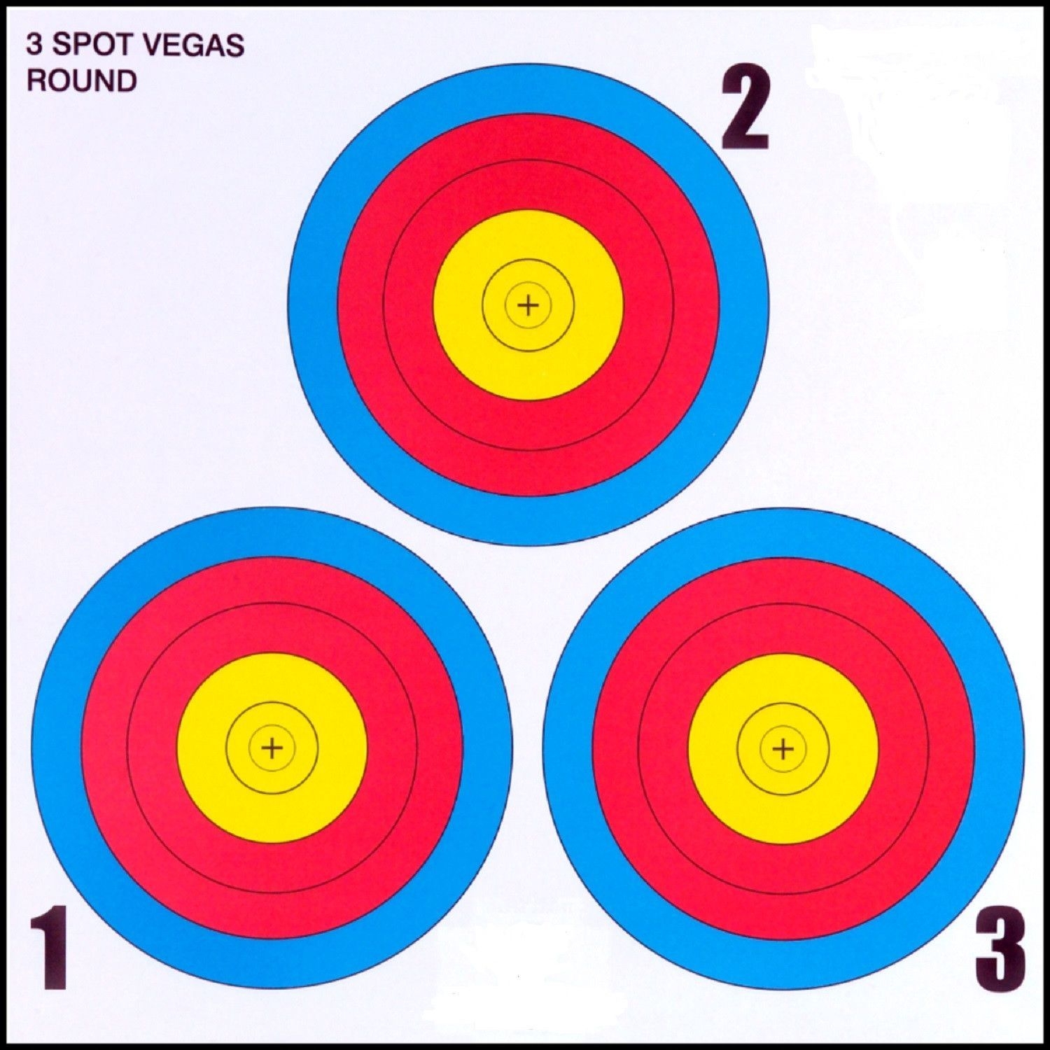  30 06 3 Spot Vegas Paper Target 100 Count Paper Targets Target 