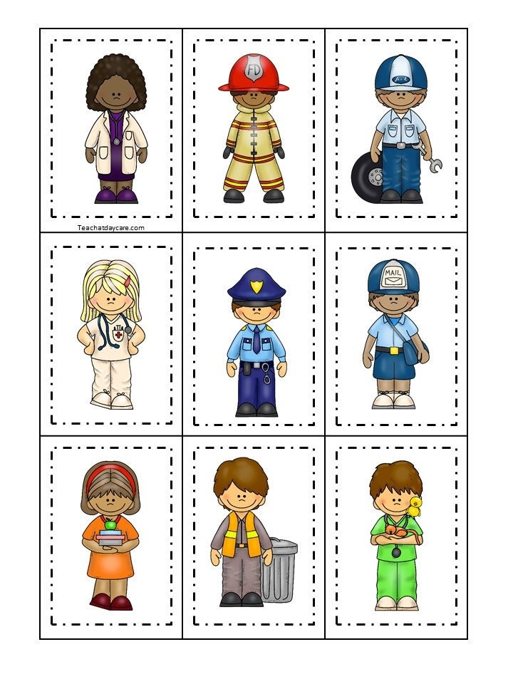30 Community Helpers Preschool Games And Activities Download Etsy
