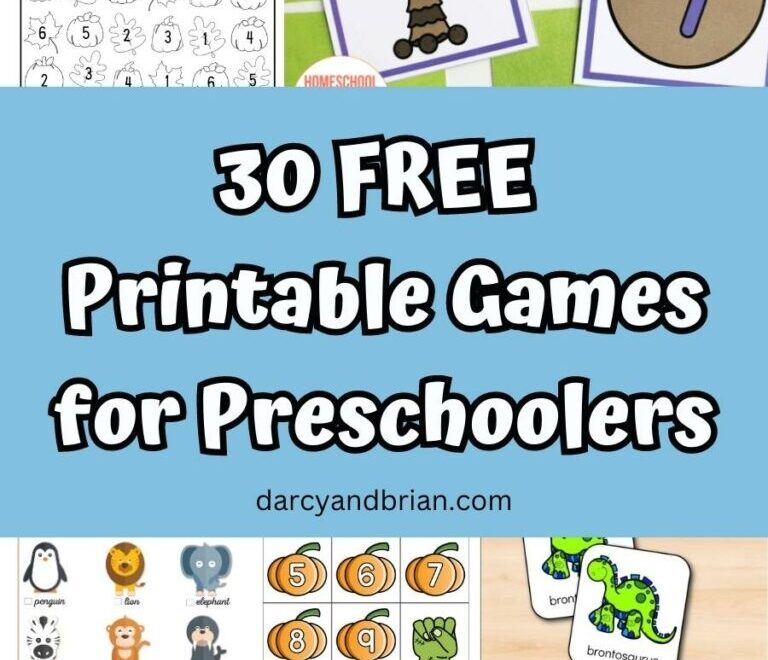 30 Free Printable Games For Preschoolers Worksheets Library