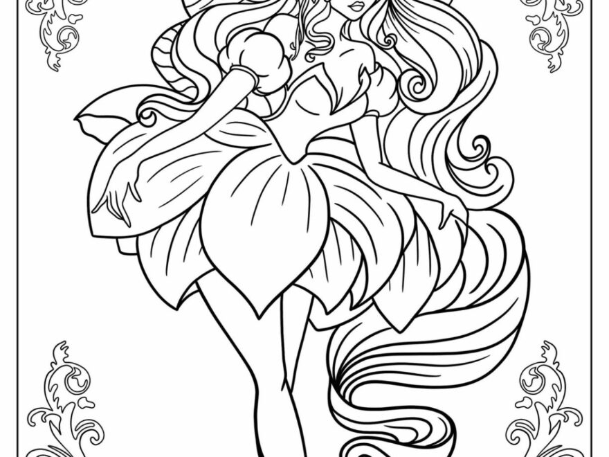 34 Fairy Coloring Pages Free PDF Printables