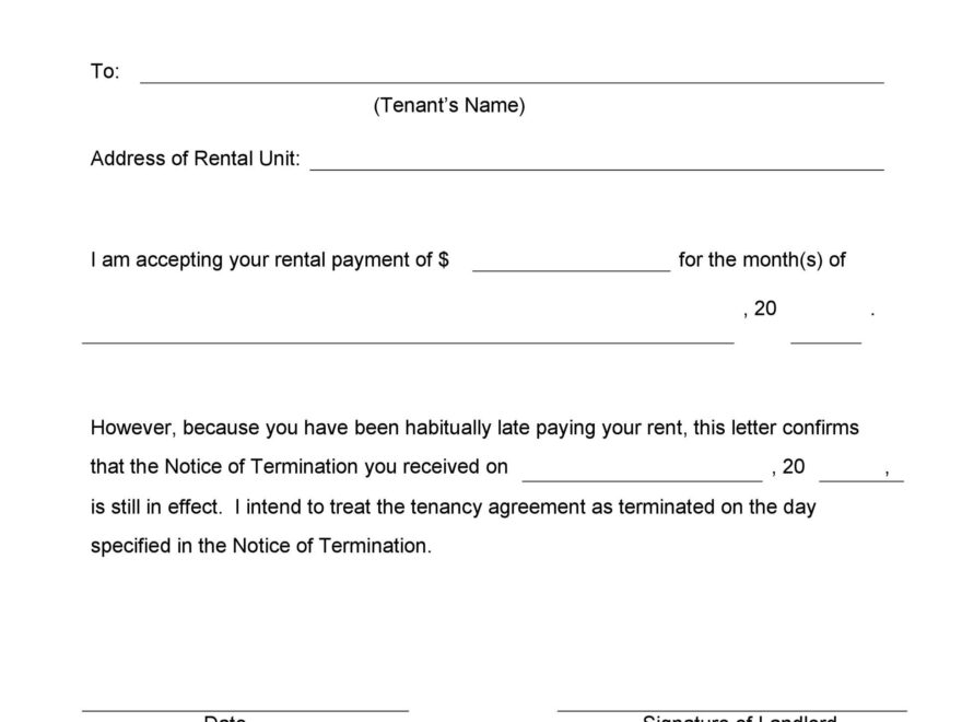 34 Printable Late Rent Notice Templates TemplateLab