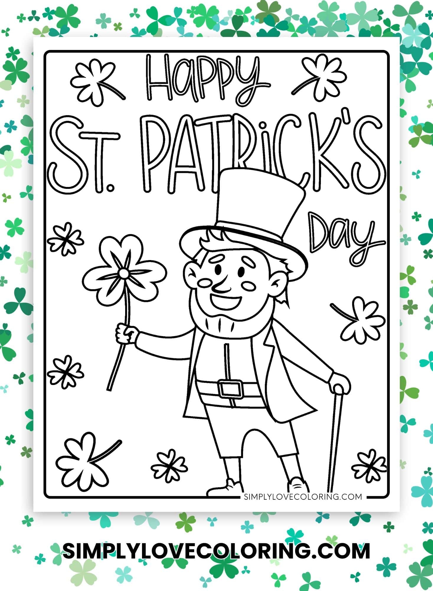 Printable St PatrickS Day Coloring Pages