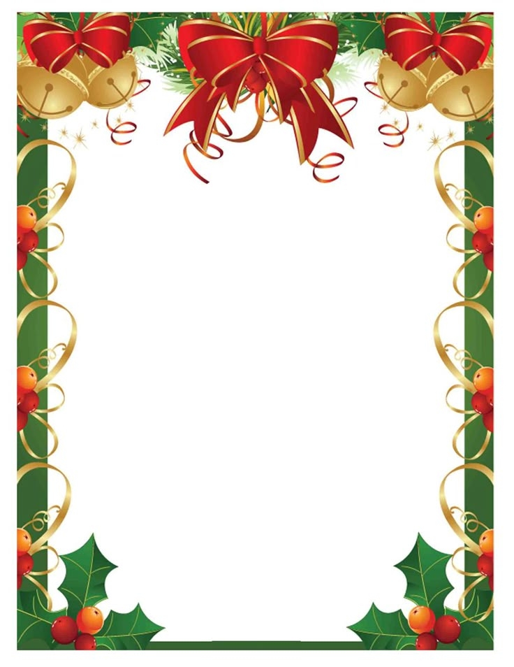 40 FREE Christmas Borders And Frames Printable Templates Christmas 