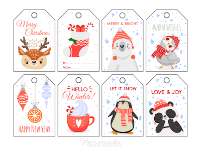 400 Free Printable Christmas Tags For Your Holiday Gifts