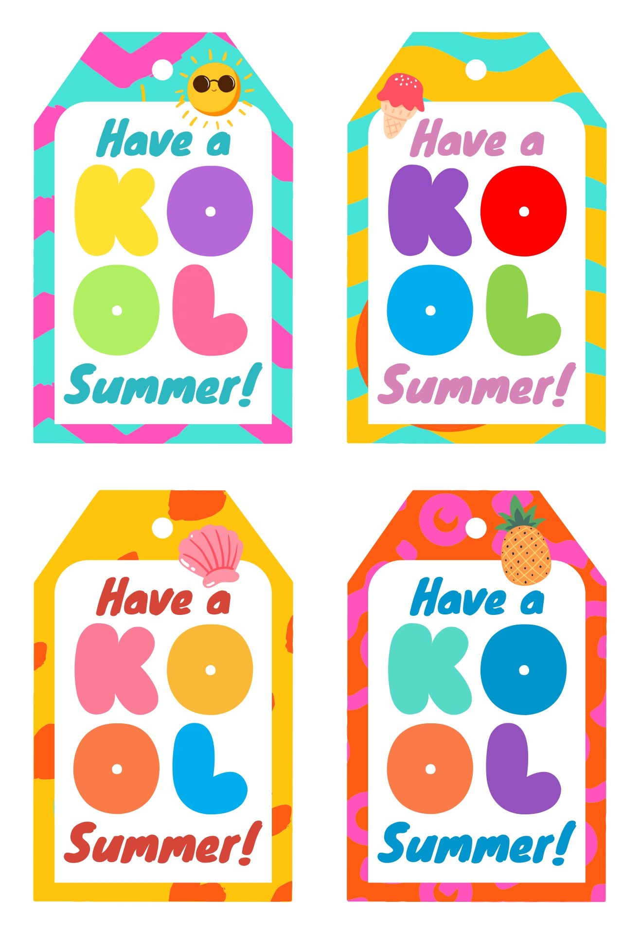 5 Best Have A Kool Summer Printable Tags PDF For Free At Printablee