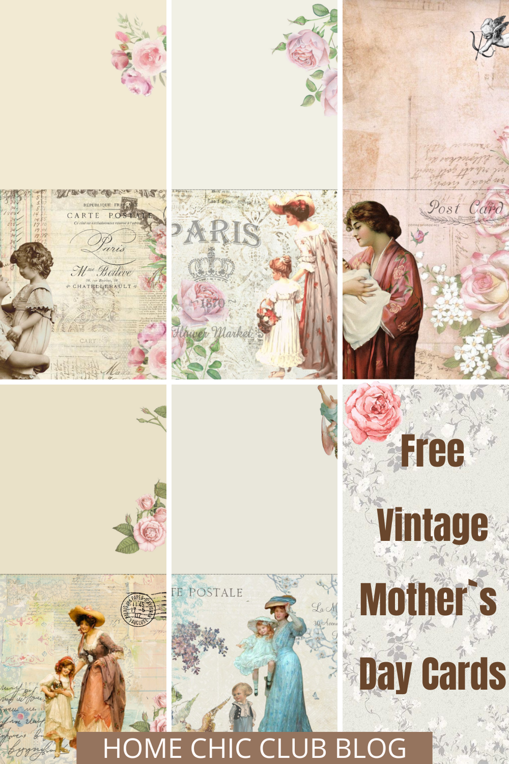 5 Free Printable Vintage Mother 39 s Day Cards In 2024 Mothers Day Cards 