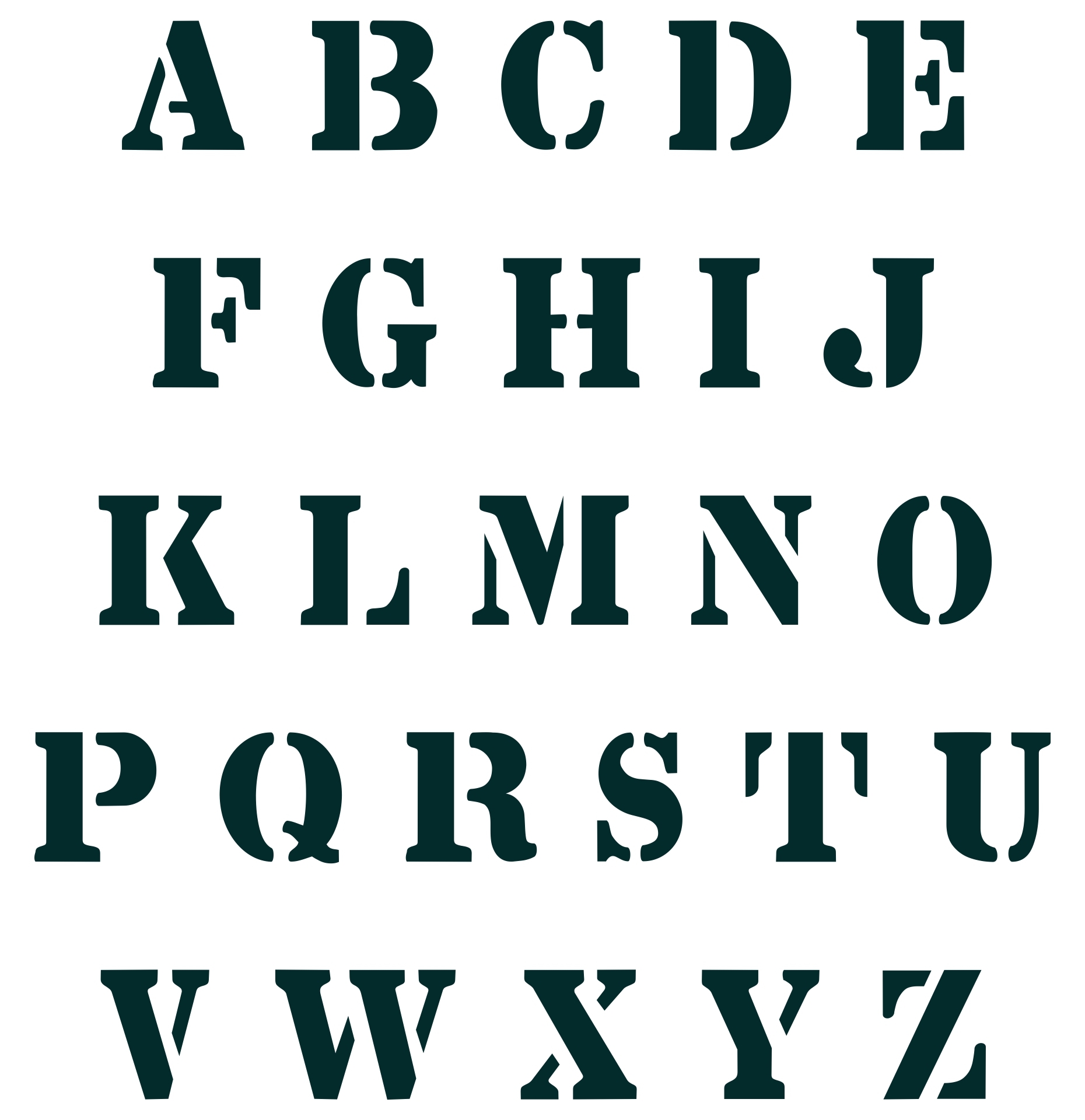 5 Inch Letters A Z 10 Free PDF Printables Printablee