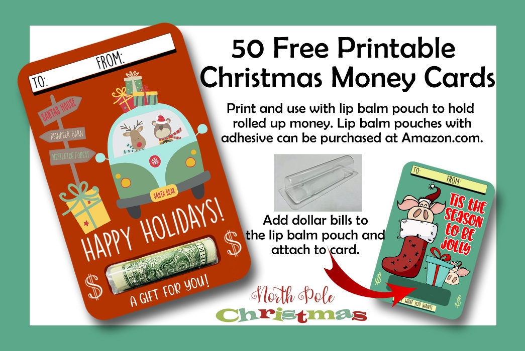 50 Free Printable Christmas Money Cards Free Money Holders