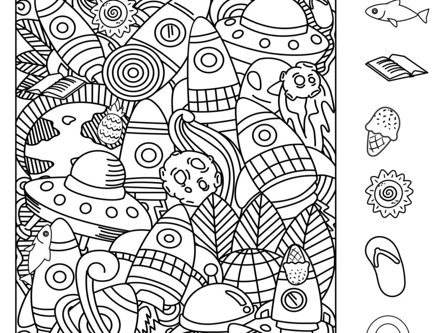 6 Best Images Of Hidden Object Pages Printable Adults Free Printable