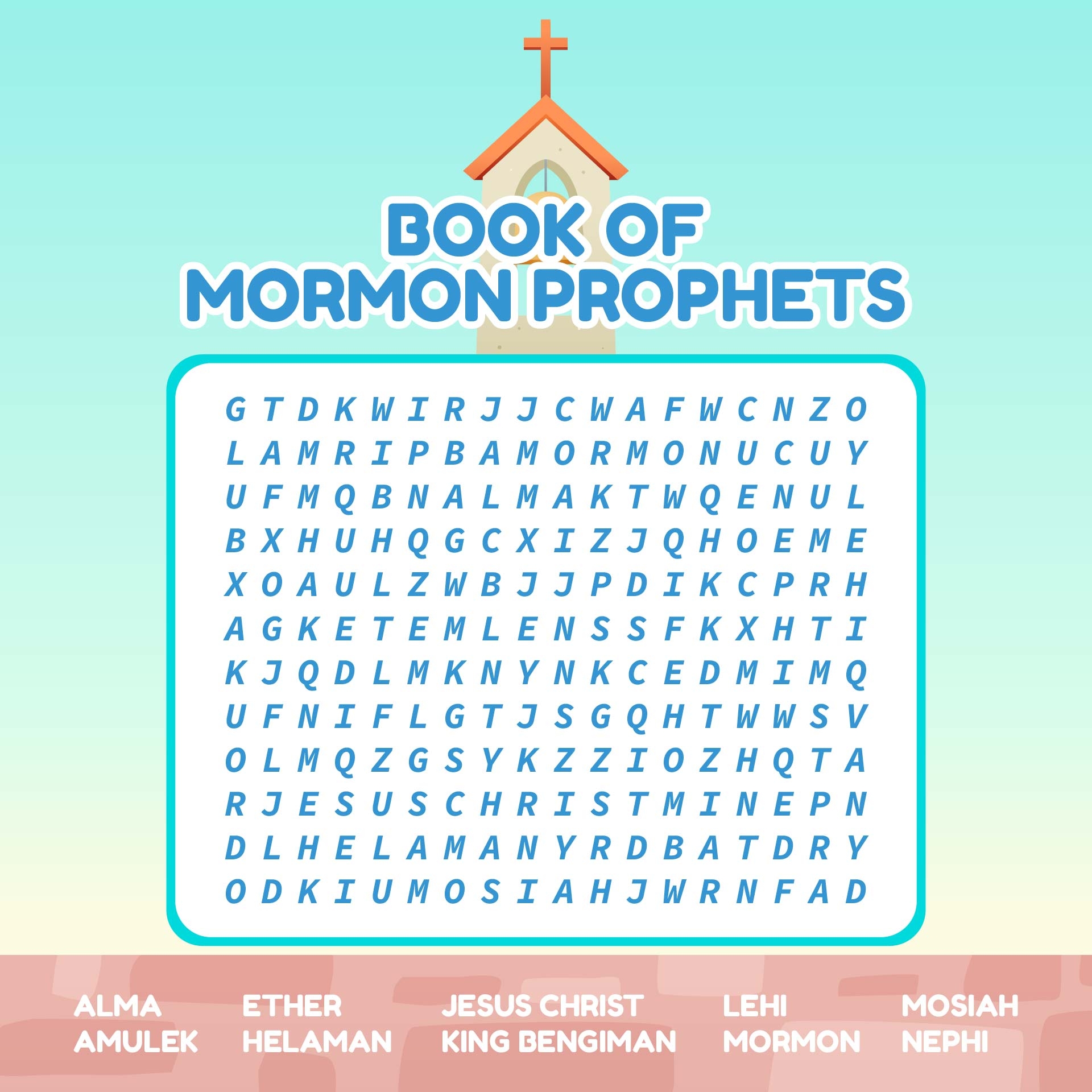 Lds Word Search Puzzles Printable