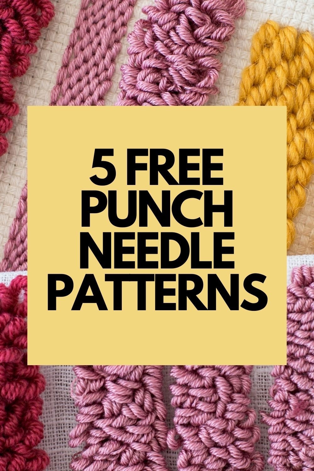 6 Free Printable Punch Needle Patterns Love Yarn
