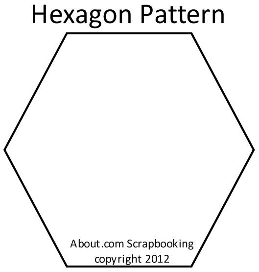 6 Printable Hexagon Template