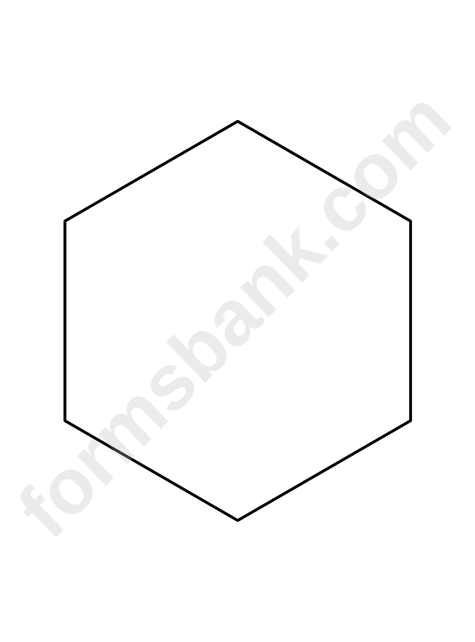 6 Printable Hexagon Template