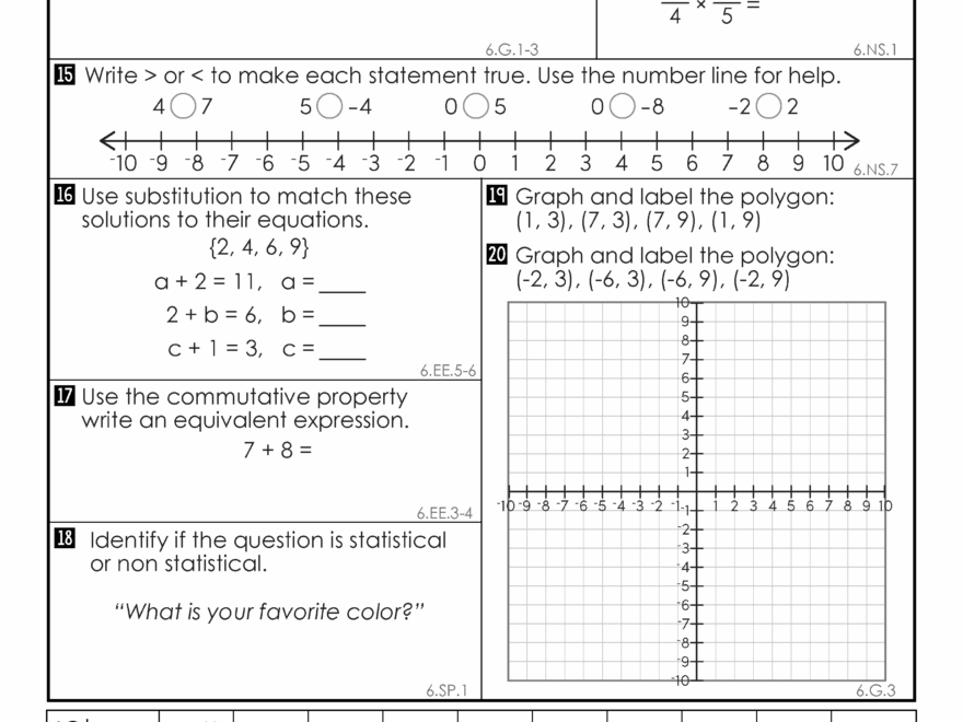 6th Grade Weekly Math Assessments Teacher Thrive