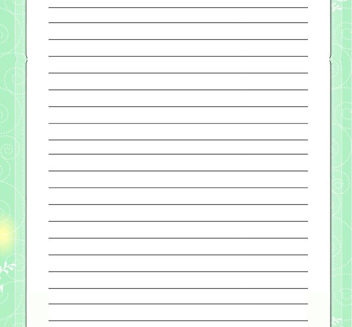 7 Best Images Of Free Printable Lined Writing Paper With Border Free