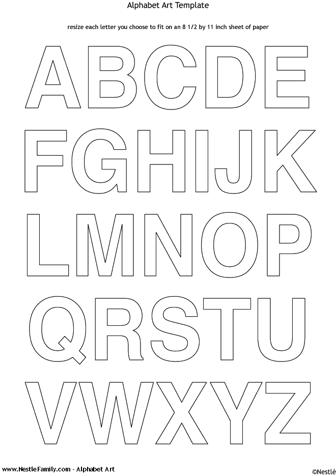 7 Best Images Of Printable Alphabet Cut Outs Free Cut Out Letters 