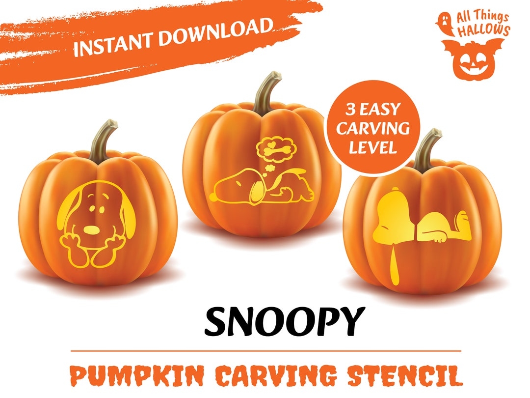 9 Snoopy Pumpkin Stencils Mom Wife Busy Life 